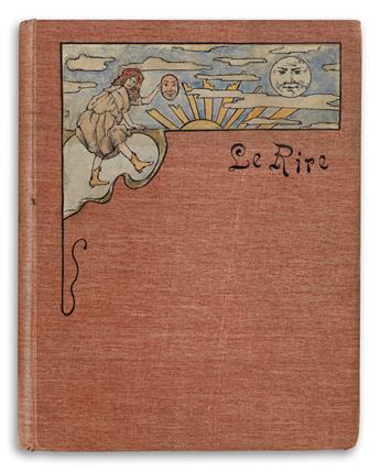 VARIOUS ARTISTS. LE RIRE & LE SOURIRE. Six bound volumes. 1896-1903. Each approximately 12x10 inches, 31x26 cm.